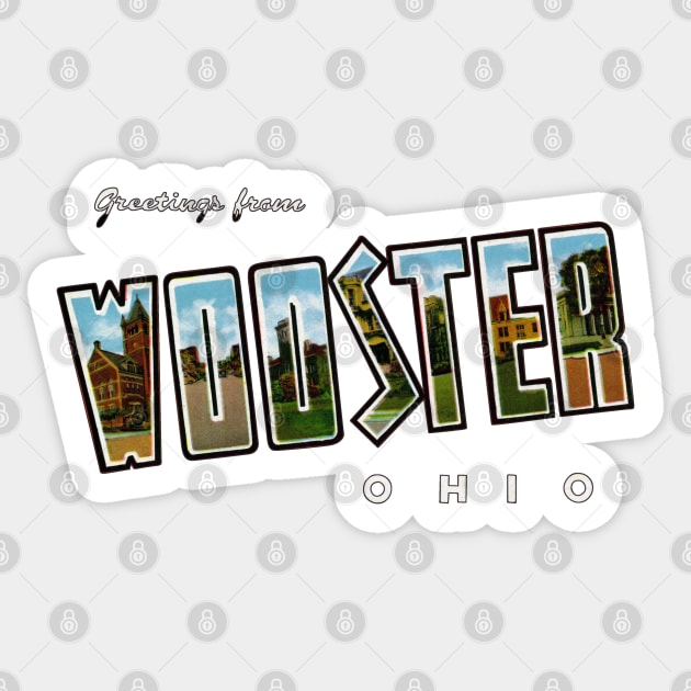 Greetings from Wooster Ohio Sticker by reapolo